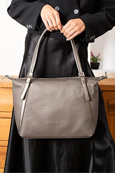 Just Polo Women's Large Size Adjustable Strap Luxury Shopper Hand & Shoulder ...