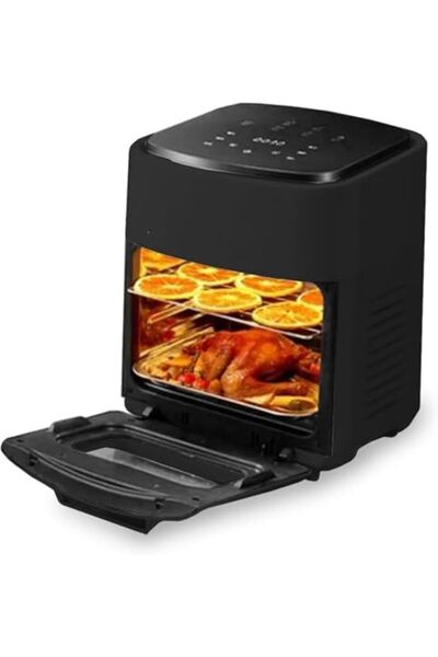 Türkiye 15L Air Fryer Oven, 1400W Electric Air Fryer, Family Rotisserie Oven with Digital LCD Touch Screen,6