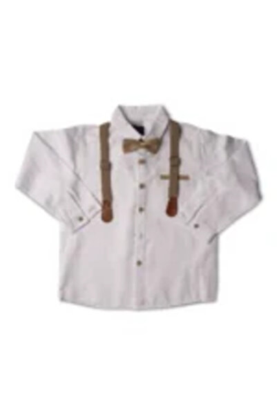 Mamboo Elegant Set for Boys with Shirt and Pants with Suspenders