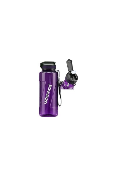 Vagonlife Uzspace 1.5 Liter (1500 ml) Purple Large Size Sports and Daily Water Bottle - Silion Straw Mouthpiece