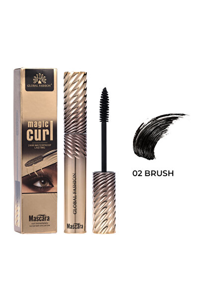 global fashion Magic Curl Waterproof Mascara – Dual Brush for Volume, Curl & ...