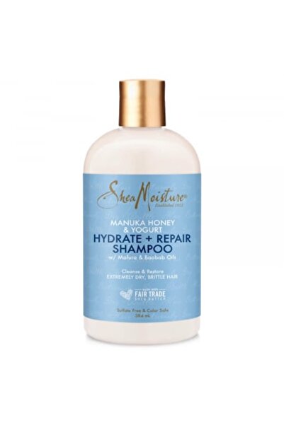 Shea Moisture Sampon hidratant reparator cu miere de Manuka si iaurt, Shea Moisture, 384 ml