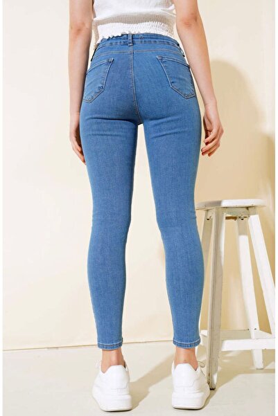 OurStyles SEZON NOU//FEMEI///JEANS SKINNY//YÜ talie înaltă /REZISTENTI LA STR...