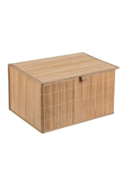 OEM Cutie de Depozitare Pliabila din Bambus de Culoare Naturala cu Capac 42x3...