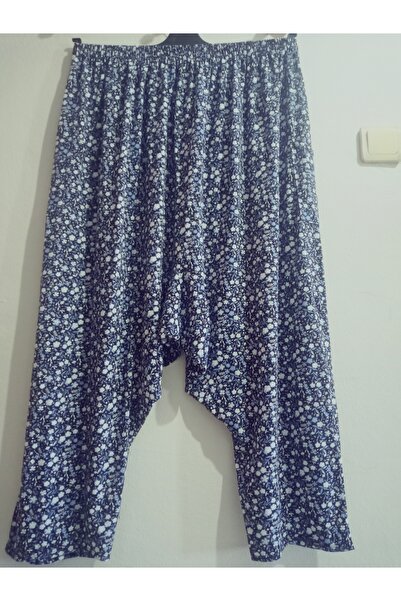 hoaryage Țesătură din viscoză cu model floral, pantaloni largi cu buzunare, 100% bumbac, mărimea 36-50