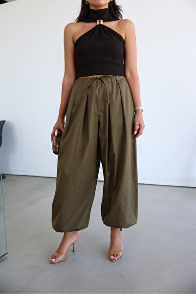 Özge Özgenç Elastic Waist Adjustable Shalwar Trousers