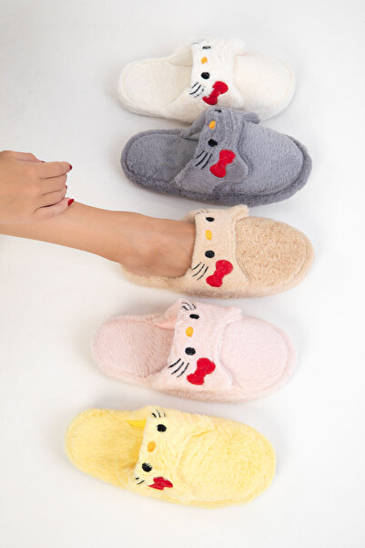 SOHO Papuci de casă pentru femei cremă 20871