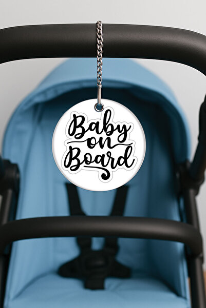 Cekuonline Durable Plexiglass Baby on Board Sign for Stroller / Pushchair Baby on Board