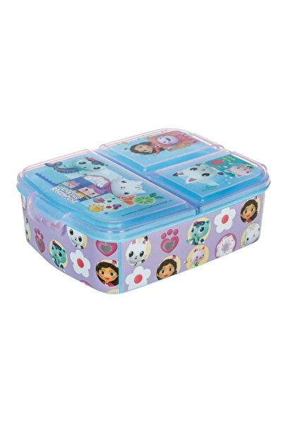 OEM 3-compartment casserole, Gabby's Dollhouse, plastic, lilac, 500ml,