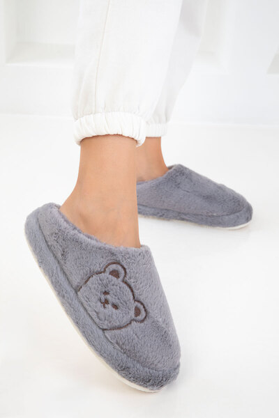 SOHO Gray Women's House Slippers 20870