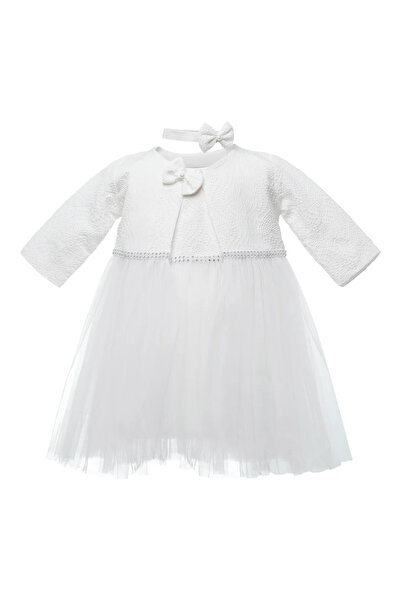 Mamboo Baby Girl Dress with Hair Accessory