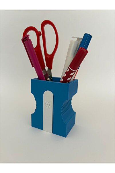 EYBaskı Tasarım Suport pentru stilou în formă de ascuțitor de creion albastru...