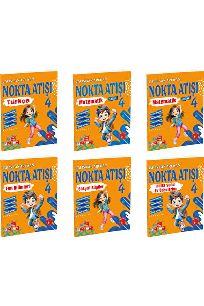 Çalışkan Arı Yayınları ÇALIŞKAN ARI 4. Sınıf Nokta Atışı Seti 6 KİTAP 2025