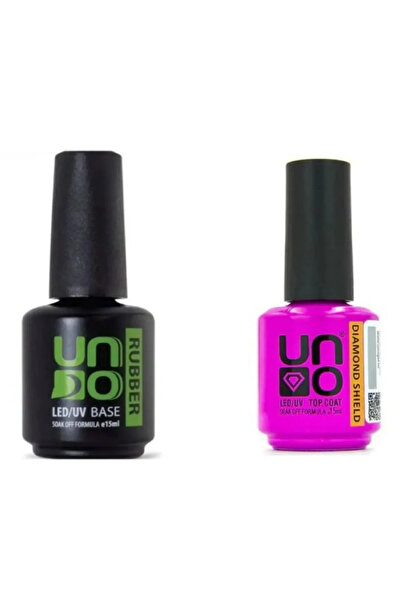 Anıl Gel Polish Uno Dımond Top Coat 15’ML ; Uno Rubber Base Coat 15”Ml (2’Li ...