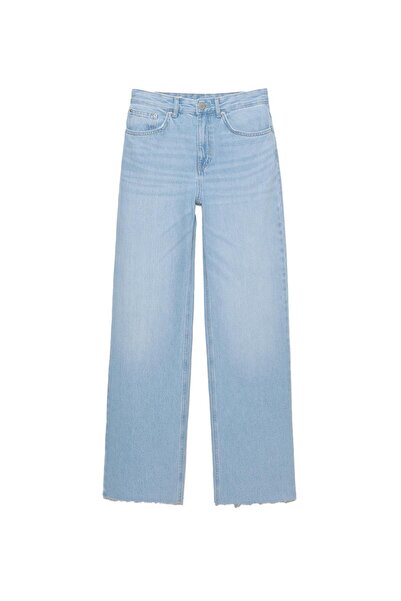 Pull & Bear Yüksek bel straight fit jean