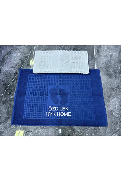 NYK HOME Özdilek Рушник для ніг 2 штуки розміром 50-70 Всі кольори Оригінальний товар СИНІЙ БІЛИЙ