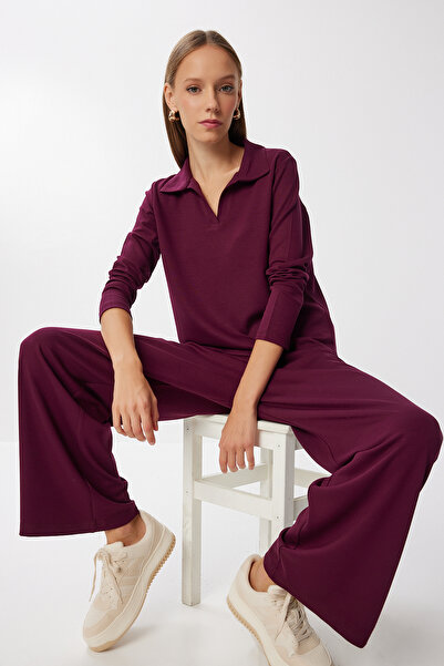 Lovelyİstanbul Rahat Esnek Modal Alt-Üst Takım LBY0008 MÜRDÜM