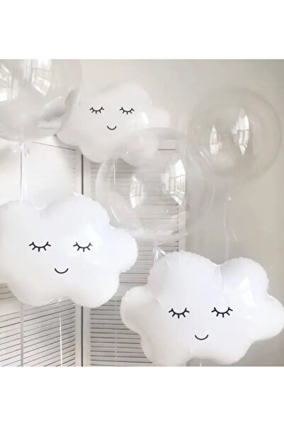 Çemrek Süs Parti مجموعة بالونات سحابية من الفويل مكونة من 6 قطع