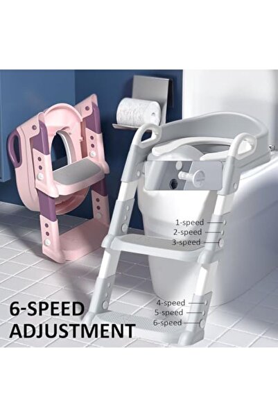 SKY TOUCH SKY-TOUCH Kids Potty Training Seat with Steps, Adjustable Toddlers Potty Toilet Trainer, Toilet Ladd
