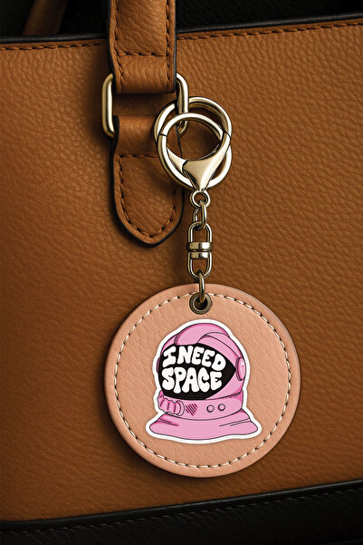 Cekuonline إكسسوار حقيبة مزخرف بطباعة UV مزخرفة باللون الوردي - i Need Space