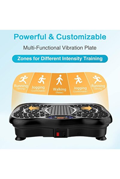 Türkiye Vibration Fitness Exercise Machine for Home, Vibration Plate with Bluetooth Speaker and Program Mode