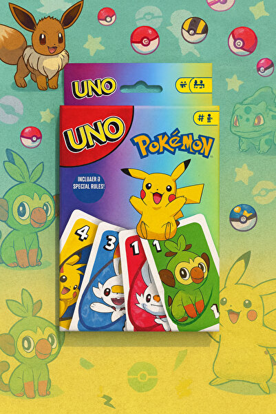 Marka ⚡ UNO Pokémon Kart Oyunu – Pikachu ve Dostlarıyla Eğlence Başlasın! ⚡