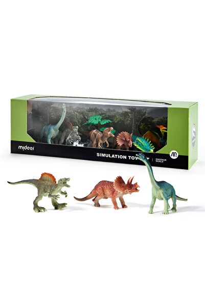 Mideer مقتنيات الديناصورات - 6 قطع