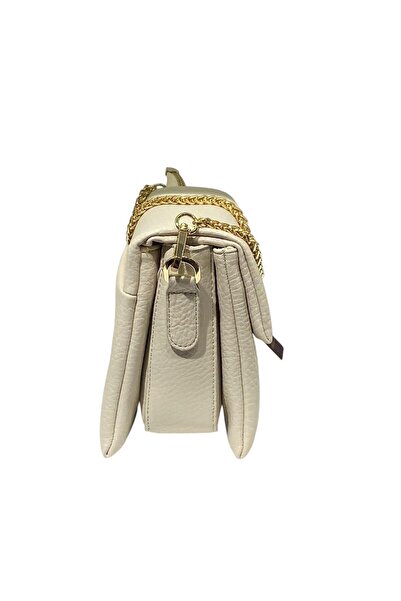 STOKS SHOES STORE Women's Soft Leather Chain Detailed Stylish Elegant Hand & Shoulder Bag with Crossbody Strap