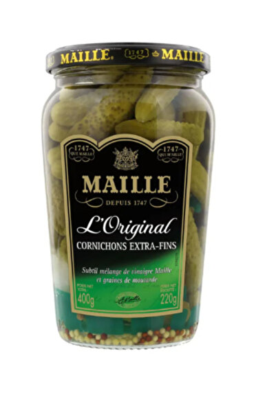 Maille Cornichons Crunchy Extra Fins - Pickles 220gm x 2 Pcs