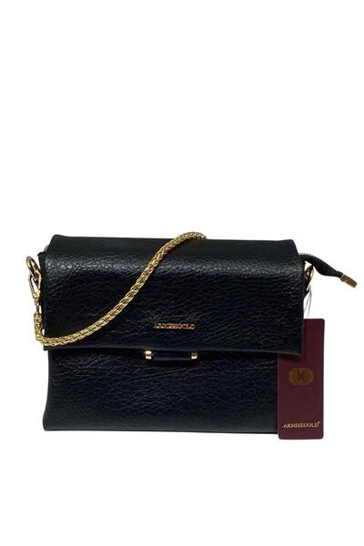 STOKS SHOES STORE Women's Soft Leather Chain Detailed Stylish Elegant Hand & Shoulder Bag with Crossbody Strap