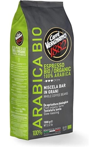 Caffe Vergnano Caffè Vergnano 1882 Arabica Bio Coffee Beans 100% Arabica, 1Kg