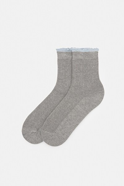 Pull & Bear Contrast cuff socks