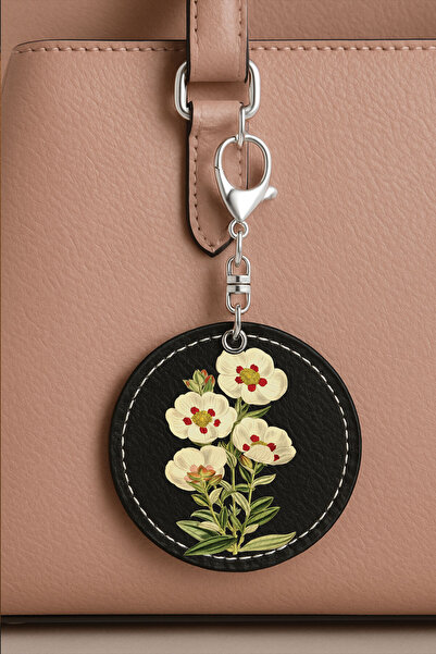 Cekuonline إكسسوار حقيبة أسود مزخرف بتفاصيل جلدية منقوشة ومخيطة - سارنيتش