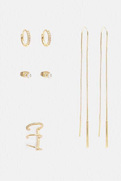 Pull & Bear مجموعة من الأقراط المتسلسلة