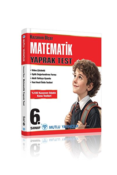 Mutlu Yayıncılık MUTLU YAYINLARI 6 SINIF MATEMATİK KAZANIM ÖLÇER YAPRAK TEST
