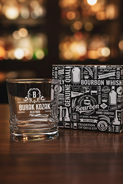 hediyemen Erkek Arkadaşa Hediye İsme Özel Viski Bardağı Louisville - Tekli ve...