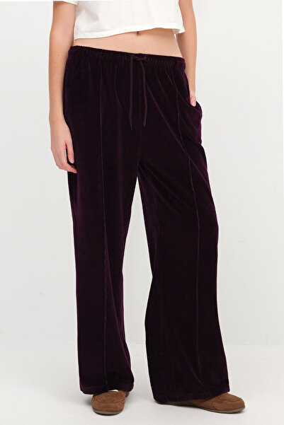 Addax Velvet Wide Leg Sweatpants Eşf10510