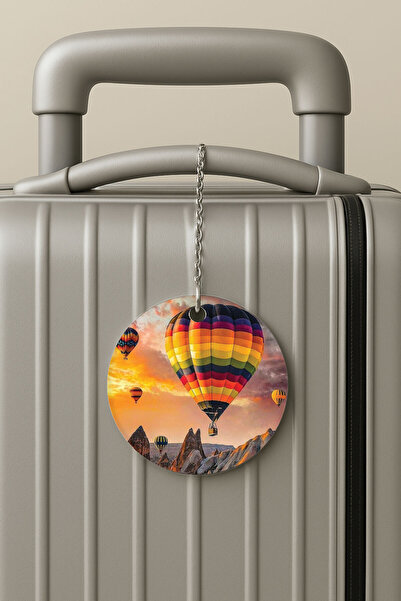Cekuonline بطاقة أمتعة من البليكسي بتصميم سلسلة للسفر والعطلات، علامة الأمتعة أورجوب