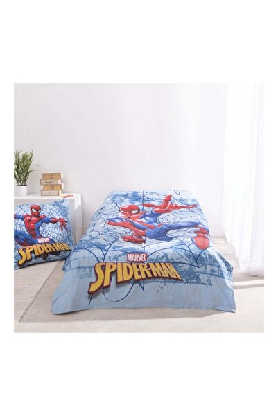 SPIDERMAN Bed linen set, 100% cotton, 2 pieces, 140x200 cm, 65x65 cm, blue, Happy,