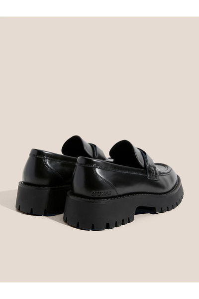 Guess Gorizia Men's Black Leather Loafer Fmtgorlea14-Black