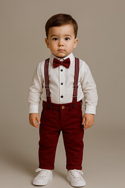 tinytrends Baby Boy & Child Salopet Suit 4-Piece Set