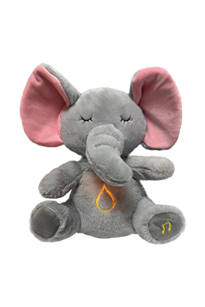 KidMania ® Jucărie de pluș elefant Dumbo cu funcție de respirație, cântece și...