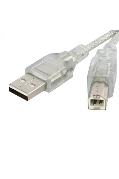Usb 2.0 Yazıcı kablosu şeffaf prınter yazıcı kablosu 7m