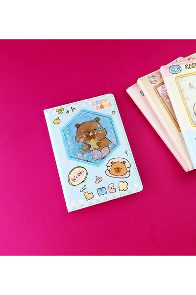 Gift Moda دفتر ملاحظات بتصميم كابيبارا مع غطاء مائي