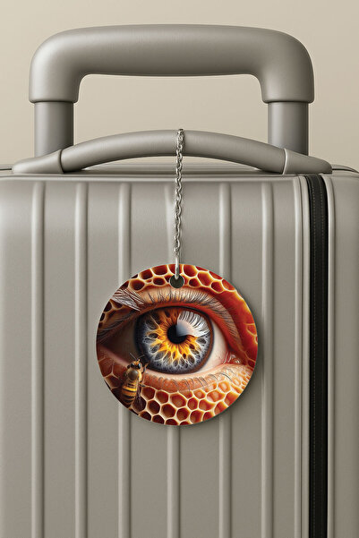 Cekuonline بطاقة تعريف الأمتعة من البليكسي بتصميم عين النحل للسفر والعطلات