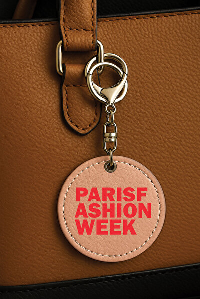 Cekuonline إكسسوار حقيبة مزخرف بطباعة UV مزخرفة باللون الوردي - أزياء باريس