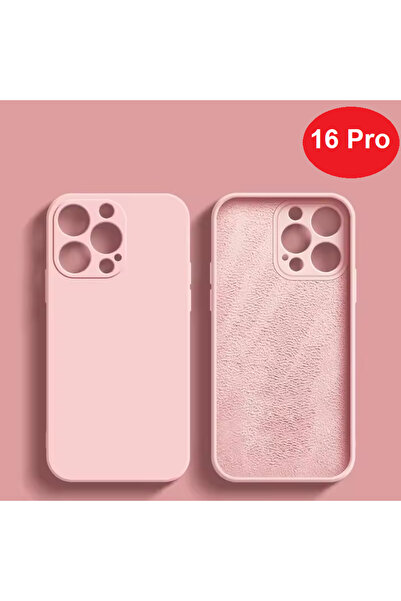 Balerion Apple iPhone 16 Pro Kılıf Kadife Lansman Soft Yumuşak Liquid Silikon...