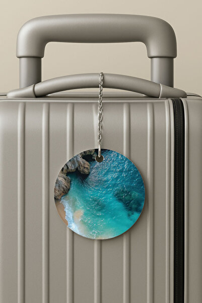 Cekuonline بطاقة تعريف الأمتعة من البليكسي مع سلسلة، تصميم لحقيبة السفر للعطل...