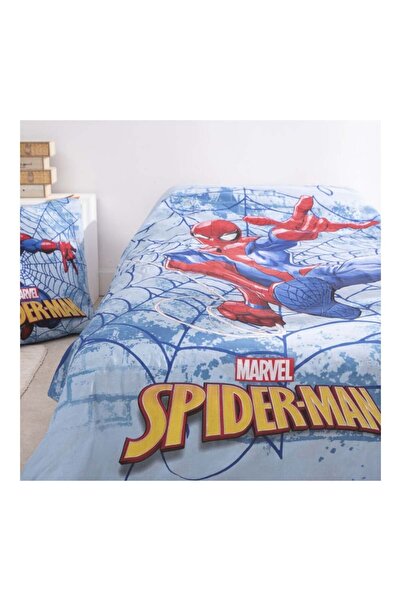 SPIDERMAN Bed linen set, 100% cotton, 2 pieces, 140x200 cm, 65x65 cm, blue, Happy,