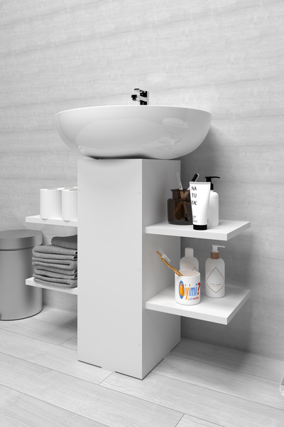 iyimi? İyimi Modern Raflı Lavabo Altı Banyo Dolabı Banyo Düzenleyici